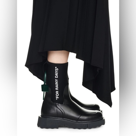 Off-White Sponge Rubber Rainboot - Picture 2 of 13